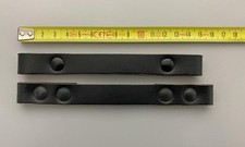 coppia maniglie manici per valigia borsa ecc.  in vero cuoio nero