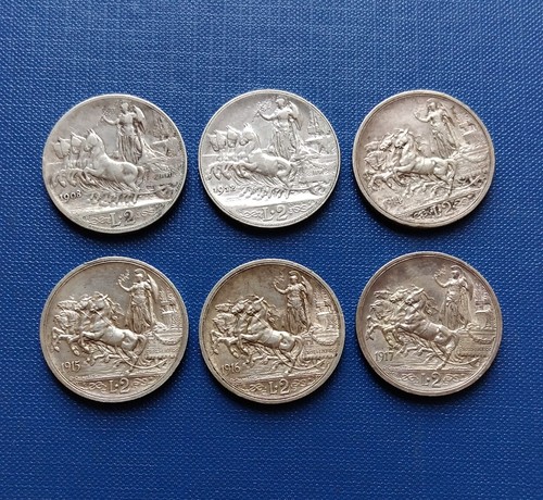Regno iii 6 monete 2 - v.e.iii°,