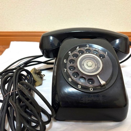 Telefono nero antico showa - telefono,
