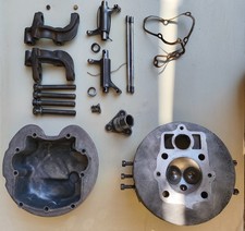 Testata Guzzi Lodola 235 completa con tubo mandata olio