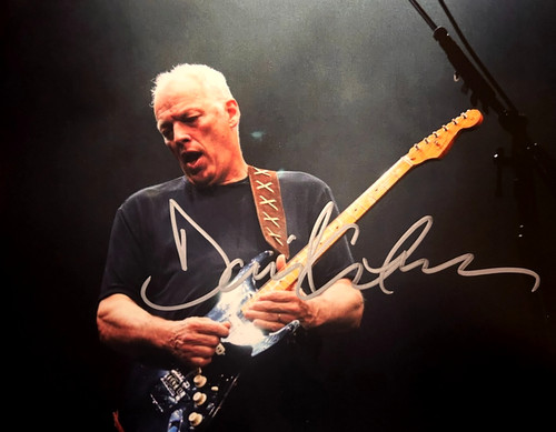 David gilmour singed 8x10 - david,