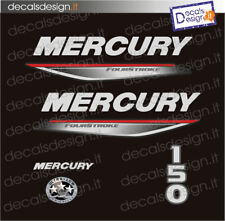 Adesivi motore marino fuoribordo mercury 150 cv efi four stroke barca stickers