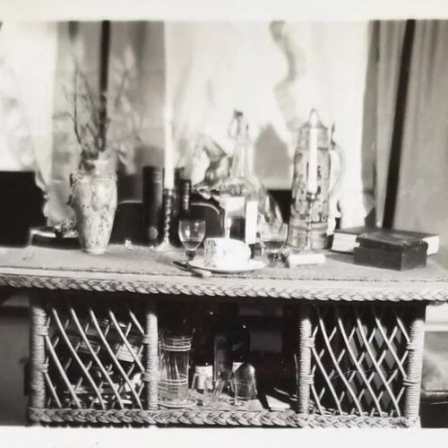 Foto epoca bellissimo tavolo - foto, d'epoca