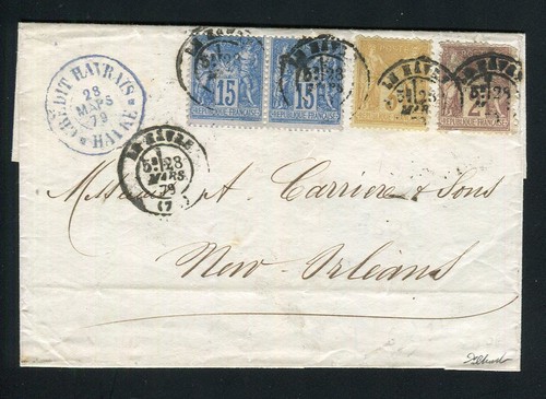 Rare lettre havre pour la - pour,