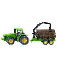 John Deere con rimorchio