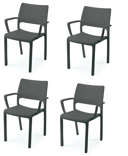 Set sedie poltrona - 4, con
