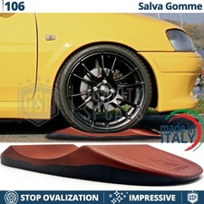 Cuscini SALVA GOMME Rossi per Peugeot 106 Antiovalizzanti MADE IN ITALY
