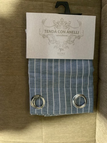 Tenda con anelli misto lino - con, anelli,