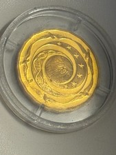 MEDAGLIA STELLA DEL 2000 IN ORO 917, DIAMETRO 30 MM, PESO 16 GRAMMI.