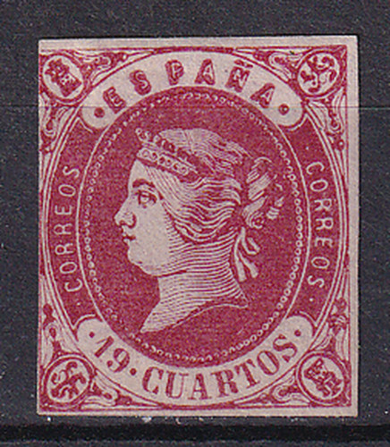 Spagna 1862 edifil isabella - spagna,