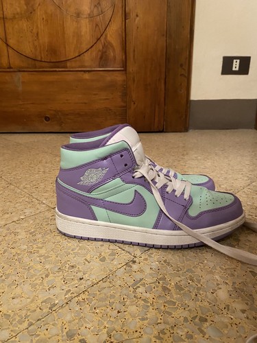 Air jordan mid purple aqua - jordan,