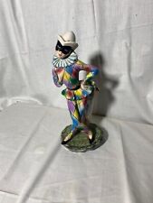 Rara statua Arlecchino in ceramica del 1960