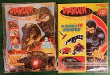 2 albi DIABOLIK TRACK OF THE PANTHER n. 1-3 /2001 -2 MEGA POSTER E 10 ADESIVI Mo