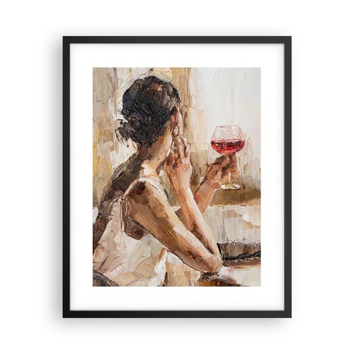 Poster 40x50cm donna vino - 40x50cm,