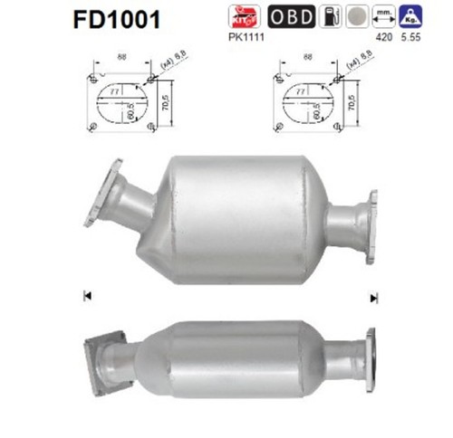 Filtro antiparticolato diesel