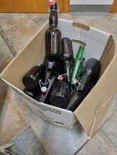 Bottiglie vuote 500cc per birra artigianale con tappo meccanico in vetro marrone