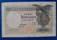 25 LIRE AQUILA LATINA BANCA D’ITALIA DECR  24/01/1918 R3 