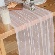 Set of 6 Pearl Table Runner