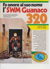 advertising -TEST MOTO SWM GUANACO 320 1980-MOTOITALIANE  TRIAL  EPOCA