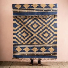 Tappeto lana juta kilim