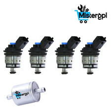 KIT 4 INIETTORI GPL LANDI RENZO TAPPO BLU ATTACCO MTA-FIAT ORIGINALI REVISIONATI