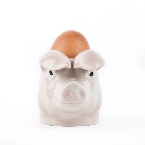 Quail ceramics face egg - quail,