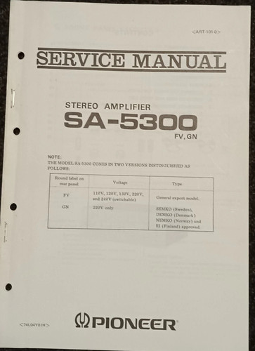 Pioneer 5300 amplificatore - pioneer,