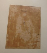 1930 Mario Vellani Marchi Burano Il pittore Novello china su carta caffè Bagutta