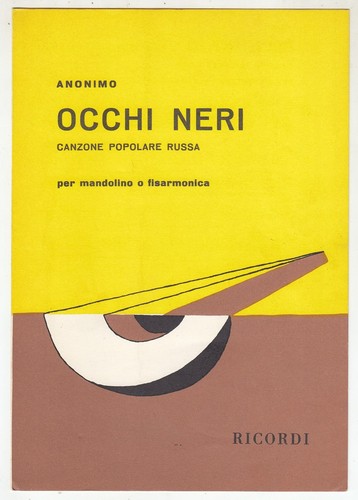 Spartito occhi neri canzone - neri,