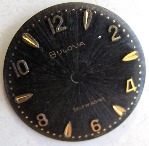 Bulova wristwatch black dial - wristwatch,