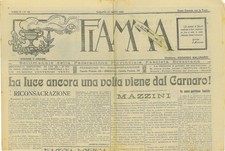 Giornale fascista bresciano FIAMMA 11 marzo 1922. Notizie dai paesi di provincia