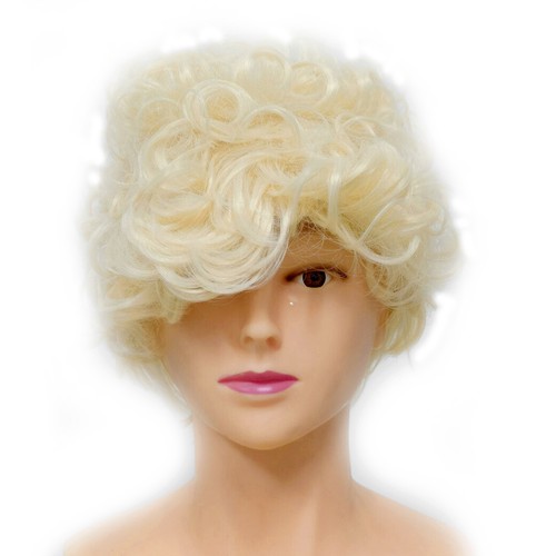 Corto platino biondo afro - corto,
