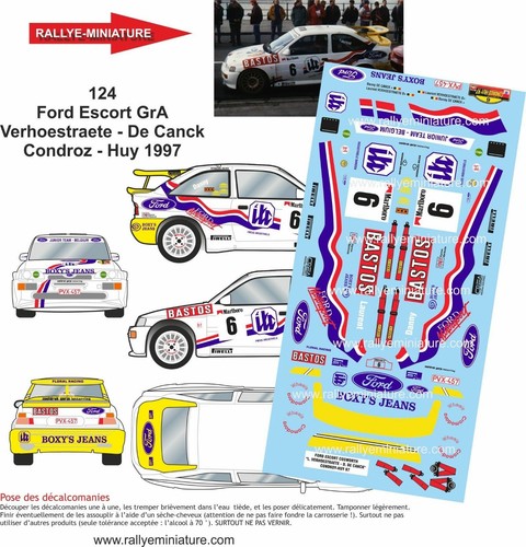 Decals ref 0124 - 1/18, escort