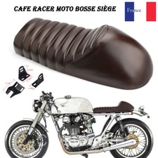 Universel Marron bosse siège selle pour Suzuki Yamaha Honda Harley Cafe Racer