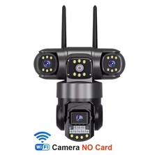 Telecamera IP Wifi Esterna 12MP 6K Tripla Lenti Tripla Schermi Video Di Sicurezz