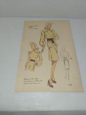 Abito Moda Femminile Edition Claspy Stampa D'epoca Originale LEGGI DESCRIZIONE