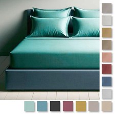 Tessuto Raso di Cotone 100% Pettinato RASATELLO Silk Lenzuola Biancheria h 305cm