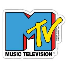 MTV Music Television Adesivo Logo Iconico, Max 10 x 10 cm
