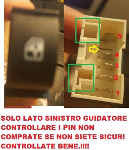 Tasto pulsante alzavetro - tasto,