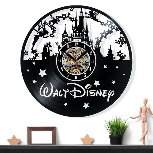 Disney vinyl record wall clock - disney,