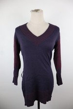 TRUSSARDI VESTITO DONNA TG. M WOMAN CASUAL VINTAGE DRESS ABITO LANA VIOLA