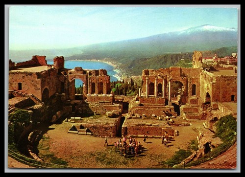 Cartolina teatro greco - teatro,