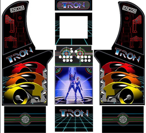 Arcade1up tron grafica - tron,