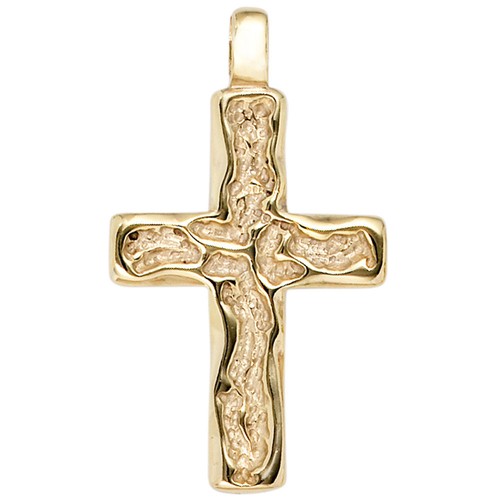 Ciondolo croce oro 585 - d'oro,