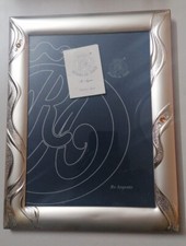 SVENDITA - CORNICE RE ARGENTO PORTAFOTO LUCIDA SATINATA ONDE cm 18 x 24 ARGENTO