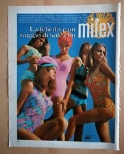 STUDIO DAMIOLI MITEX COSTUMI DA BAGNO PUBBLICITÀ ADVERTISING 1967 CM. 33 X 25 