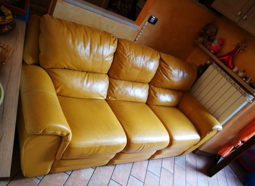 Divano pelle posti - pelle, 3