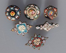 6x Spilla antica XIX secolo