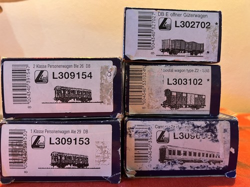 Lotto carrozze lima db - 5, h0