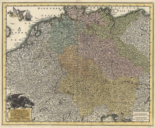 Germania flusskarte originale - flusskarte,